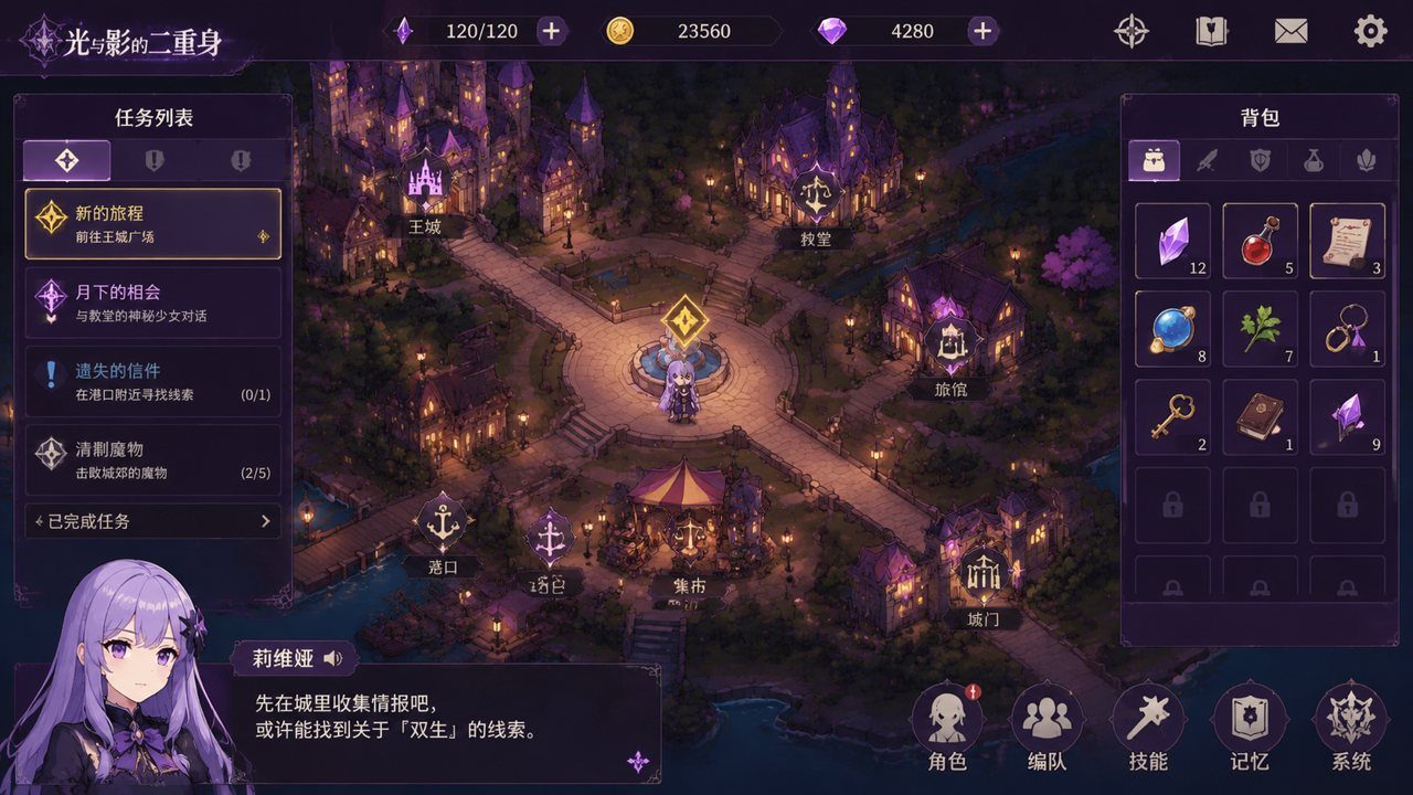光与影的二重身 剧情RPG 内容截图 5